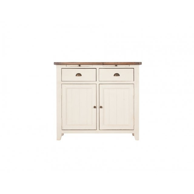 Cranford Reclaimed Wood Narrow Sideboard - Cream