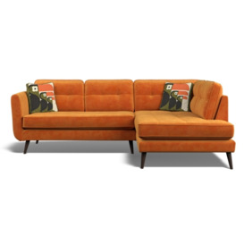 Orla Kiely Ivy L Shape Corner Sofa - Orange