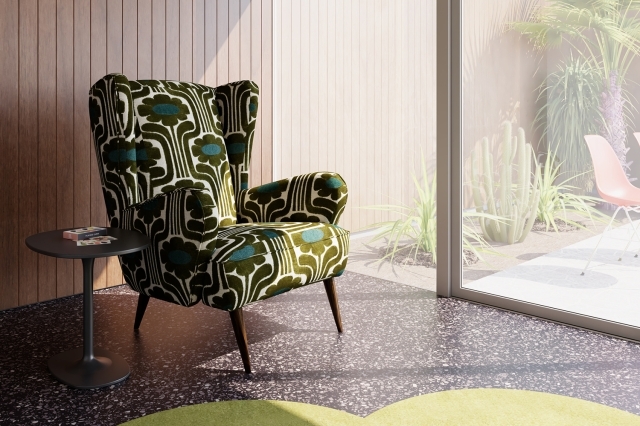 Orla Kiely Alma Accent Chair - Green