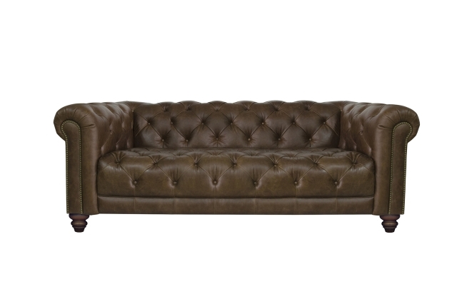 Alexander and James Stax Chesterfield Midi Sofa - Brown