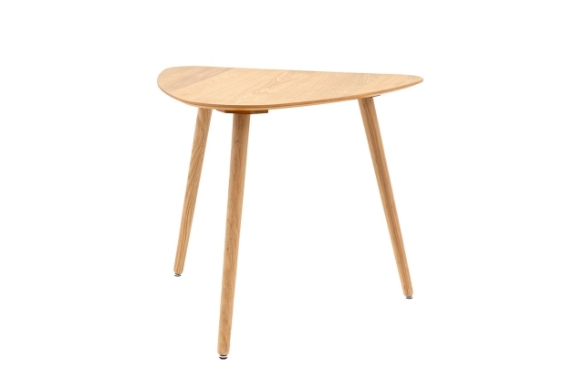 Gallery Direct Hatfield Natural Oak 80cm Small Triangular Dining Table - Natural