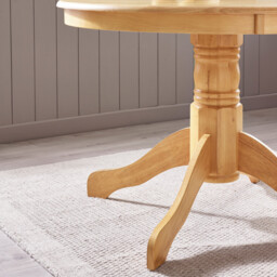 Bude Oak Effect Round Wooden Dining Table & 2 Millford Chairs - thumbnail 4