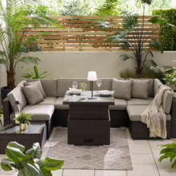 Orlando Brown Rattan Rising Garden Coffee to Dining Table - thumbnail 4