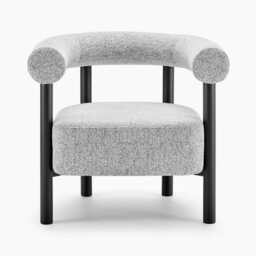 Mirabel Grey Fabric Accent Tub Chair - thumbnail 4