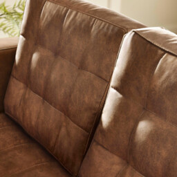 Jolene Tan Faux Leather 2 Seater Sofa - thumbnail 3