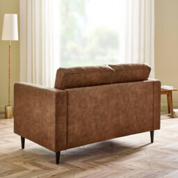 Jolene Tan Faux Leather 2 Seater Sofa - thumbnail 3