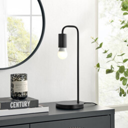Lola Black Metal Desk Lamp