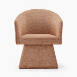 Vera Orange Fabric Accent Chair - thumbnail 4