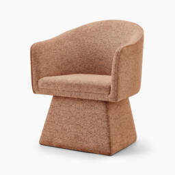 Vera Orange Fabric Accent Chair - thumbnail 3