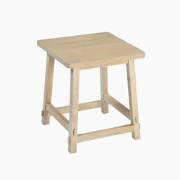 Rockies Square White Oak Wood Side Table - thumbnail 4