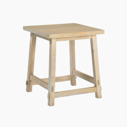 Rockies Square White Oak Wood Side Table - thumbnail 3