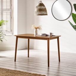 Lynton Small Walnut Effect Wooden Dining Table with 2 Chairs & Bench - thumbnail 2