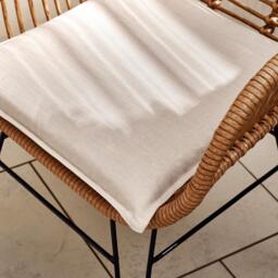 Furniturebox Belize Beige 2 Seat Garden Bistro Set, Rattan in Beige/Cream - Size: 56x84x62 cm - thumbnail 6