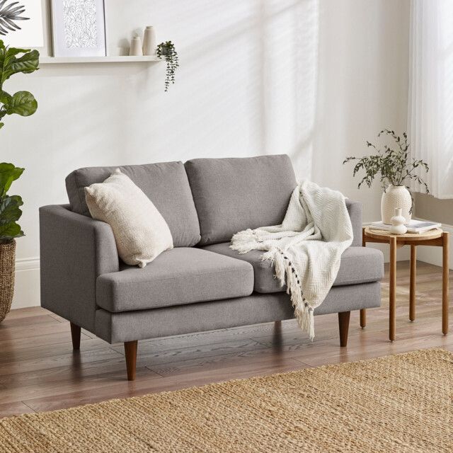 Fleur Taupe Recycled Fabric 2 Seater Sofa - image 1