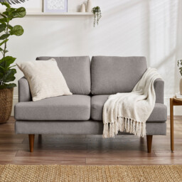 Fleur Taupe Recycled Fabric 2 Seater Sofa - thumbnail 2