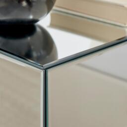 Furniturebox Celeste 1 Drawer ed Bedside Table, Mirror - Size: 50x62x35 cm - thumbnail 5