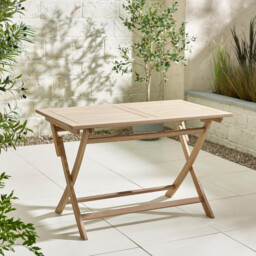 Hamburg & Asa Wood & Wicker 4 Seat Garden Dining Set - thumbnail 3