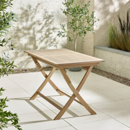 Hamburg & Asa Wood & Wicker 4 Seat Garden Dining Set - thumbnail 4