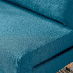 Bobby Blue Fabric Double Folding Sofa Bed - thumbnail 4