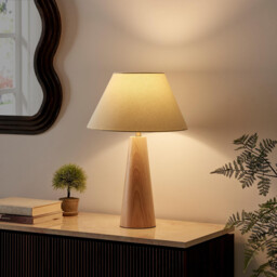 Connie Wood Tapered Table Lamp - thumbnail 3