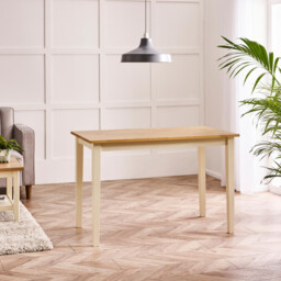 Salcombe Small Rectangular Wooden Table & 2 Tenby Small Benches - thumbnail 3