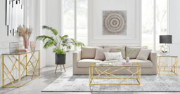Amalfi Square Gold Side Table - thumbnail 3