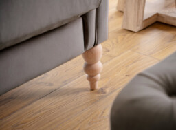 Olivia Grey Velvet Arm Chair - thumbnail 4