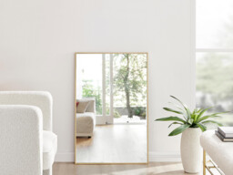 Emma Gold Rectangle Wall Mirror 100x66cm - thumbnail 3