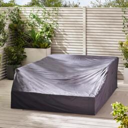 Furniturebox Dubai Polywood 6 Seat Garden Sofa Set, Aluminium in Grey - Size: 160x68x78 cm - thumbnail 8