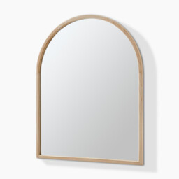 Valerie Oak Wood Medium 100x80cm Overmantle Arch Mirror - thumbnail 4