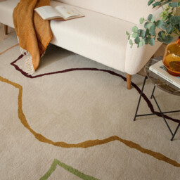 Wexley Multicolour Sketch Lines Rug - thumbnail 2