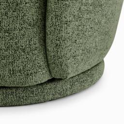 Furniturebox Romilly Fabric Swivel Accent Tub Chair, Polyester in Green - Size: 67x74x75 cm - thumbnail 8