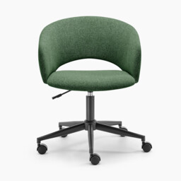 Delaney Green Fabric Swivel Office Chair - thumbnail 4
