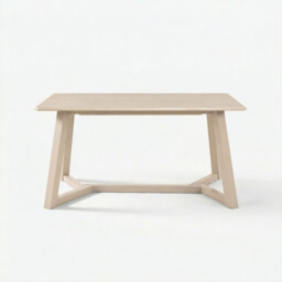 Lulworth Rectangular Whitewashed Wood 6 Seater Dining Table - thumbnail 3