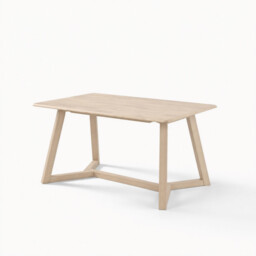 Lulworth Rectangular Whitewashed Wood 6 Seater Dining Table - thumbnail 2
