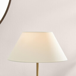 Joceline White Marble Round Table Lamp - thumbnail 4