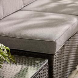 Furniturebox Orlando & 4 Seat Modular Garden Sofa, Rattan in Brown - Size: 72x75x72 cm - thumbnail 7