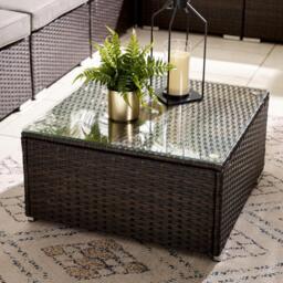 Furniturebox Orlando & 4 Seat Modular Garden Sofa, Rattan in Brown - Size: 72x75x72 cm - thumbnail 8