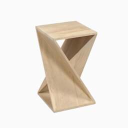 Furniturebox Ararat Square Light Side Table, Wood in Oak - Size: 35x58x35 cm - thumbnail 6