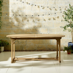 Hamburg Wood 8 Seat Extending Table Garden Dining Set - thumbnail 4