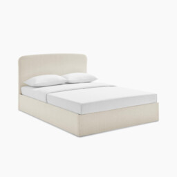 Amelie Cream Fabric Ottoman King Size Bed Frame - thumbnail 2