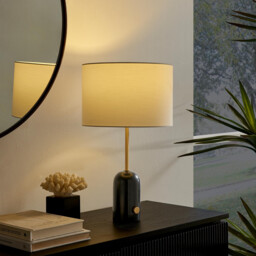 Joceline Black Marble Tall Dimmable Table Lamp - thumbnail 2