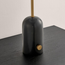 Joceline Black Marble Tall Dimmable Table Lamp - thumbnail 4