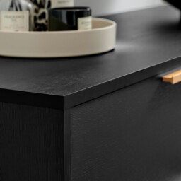 Ivala Black and Copper 6 Drawer Chest of Drawers Sideboard - thumbnail 4