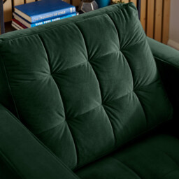 Jolene Emerald Green Velvet Armchair - thumbnail 4