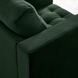Jolene Emerald Green Velvet Armchair - thumbnail 3