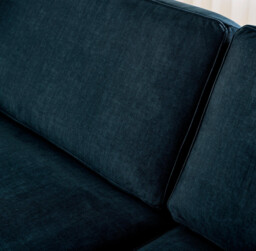 Logan Ocean Blue Fabric 3 Seater Sofa - thumbnail 4