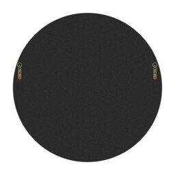 Inga Walnut Wood Medium Round 80cm Wall Mirror - thumbnail 4