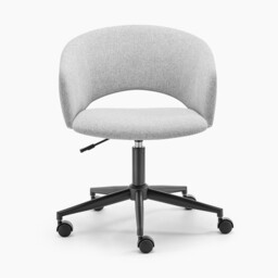 Delaney Grey Fabric Swivel Office Chair - thumbnail 4