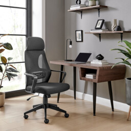 Ubico Black Mesh Office Chair - thumbnail 1